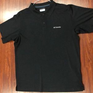 Columbia XL Black Polo Shirt